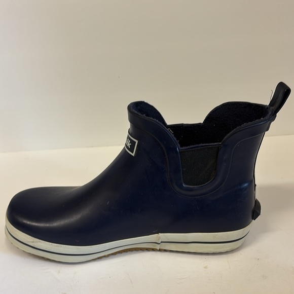Kamik Navy Blue Shirt Pull On Rain Boots - Picture 6 of 10